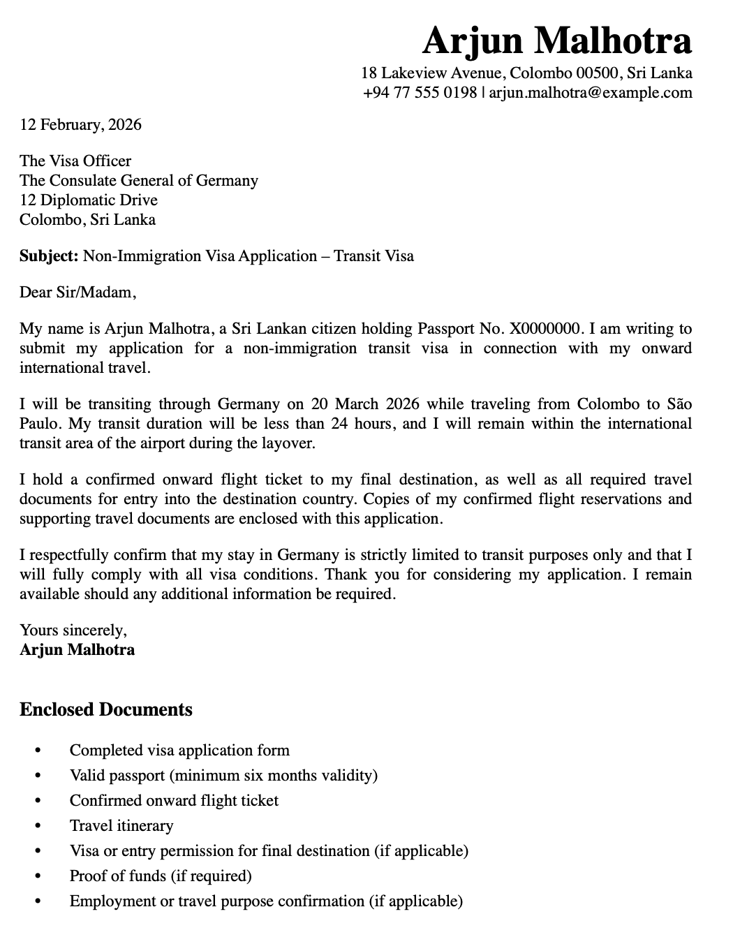 cover-letter-for-non-immigration-visa-transit