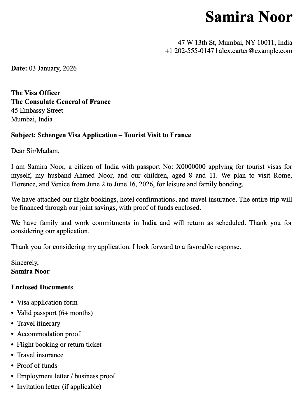 cover-letter-for-tourist-visa