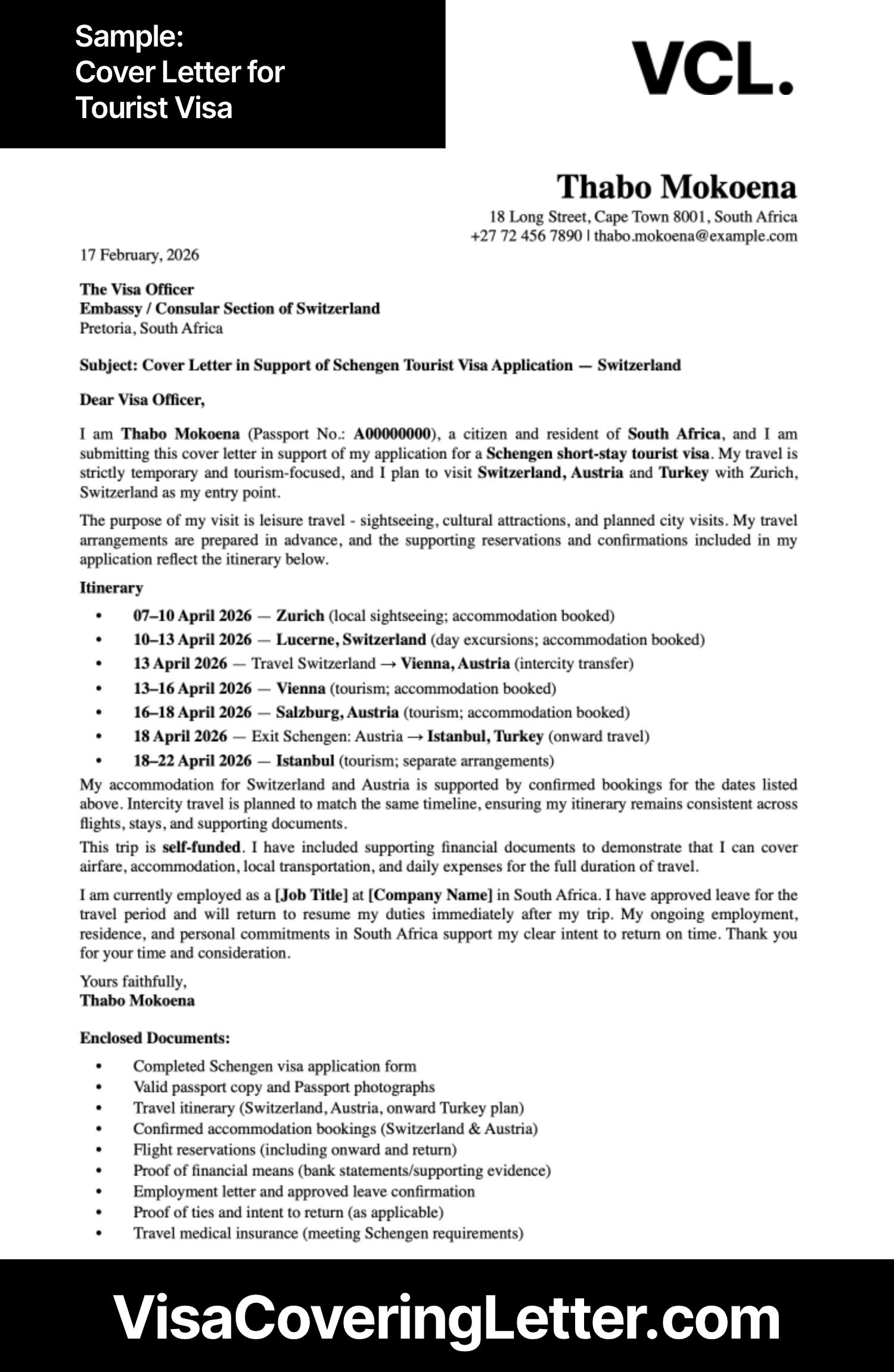 cover-letter-for-tourist-visa