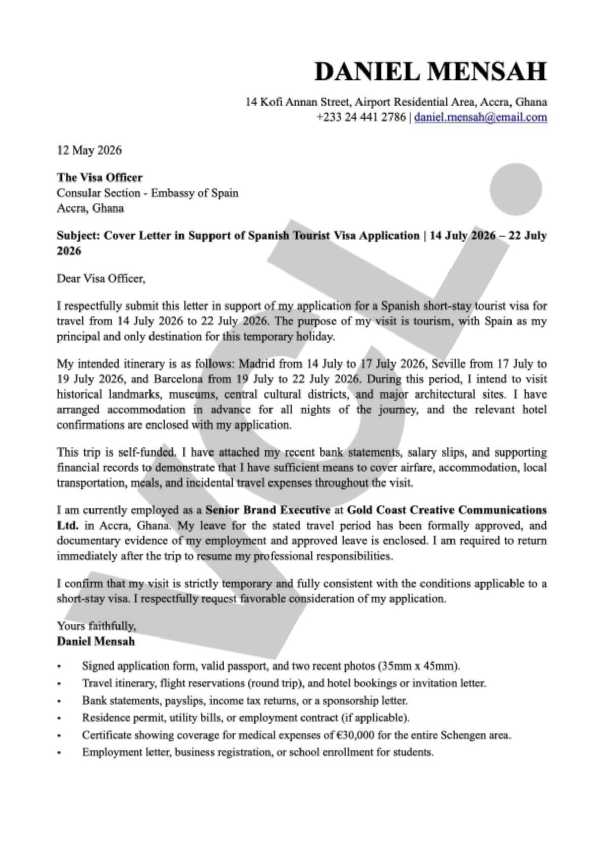 cover-letter-sample-for-spanish-tourist-visa