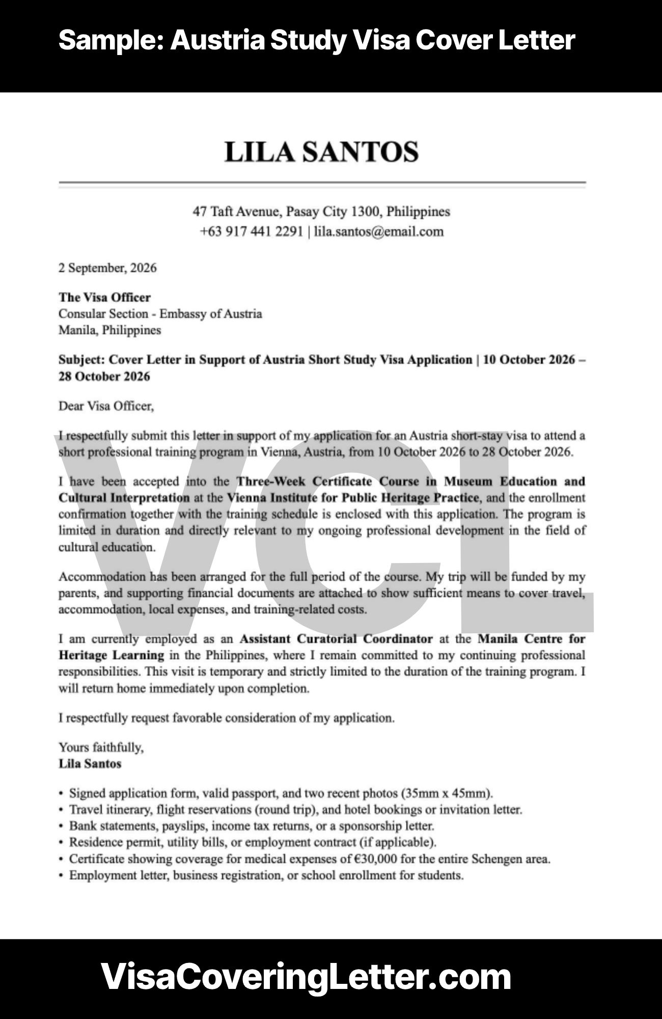 austria-study-visa-cover-letter-sample