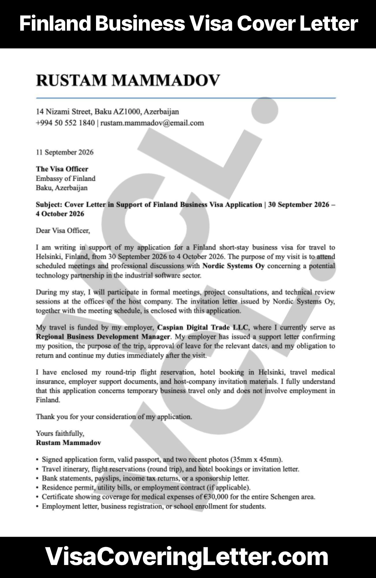 finland-business-visa-cover-letter-sample