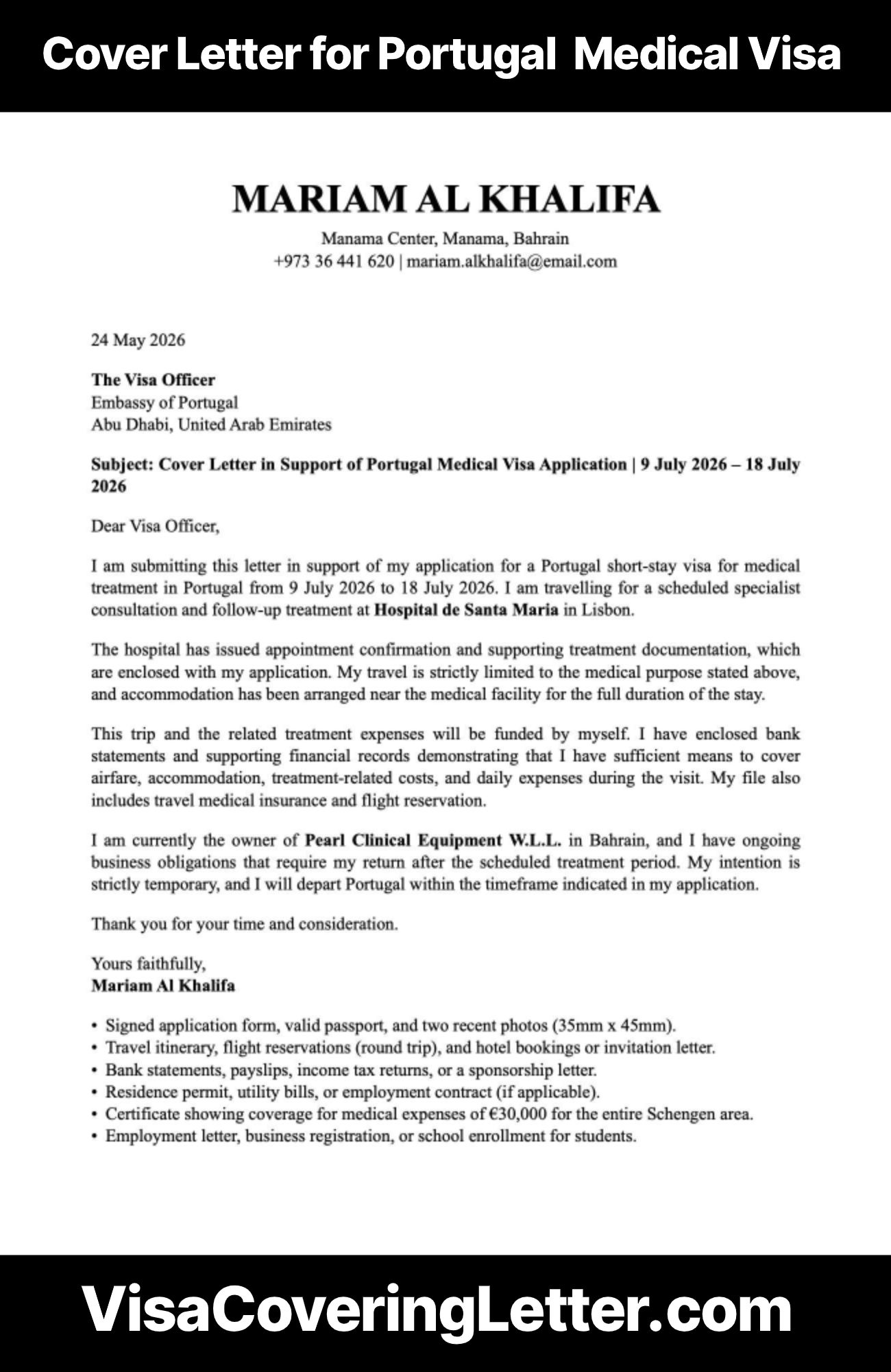 cover-letter-for-portugal-medical-visa