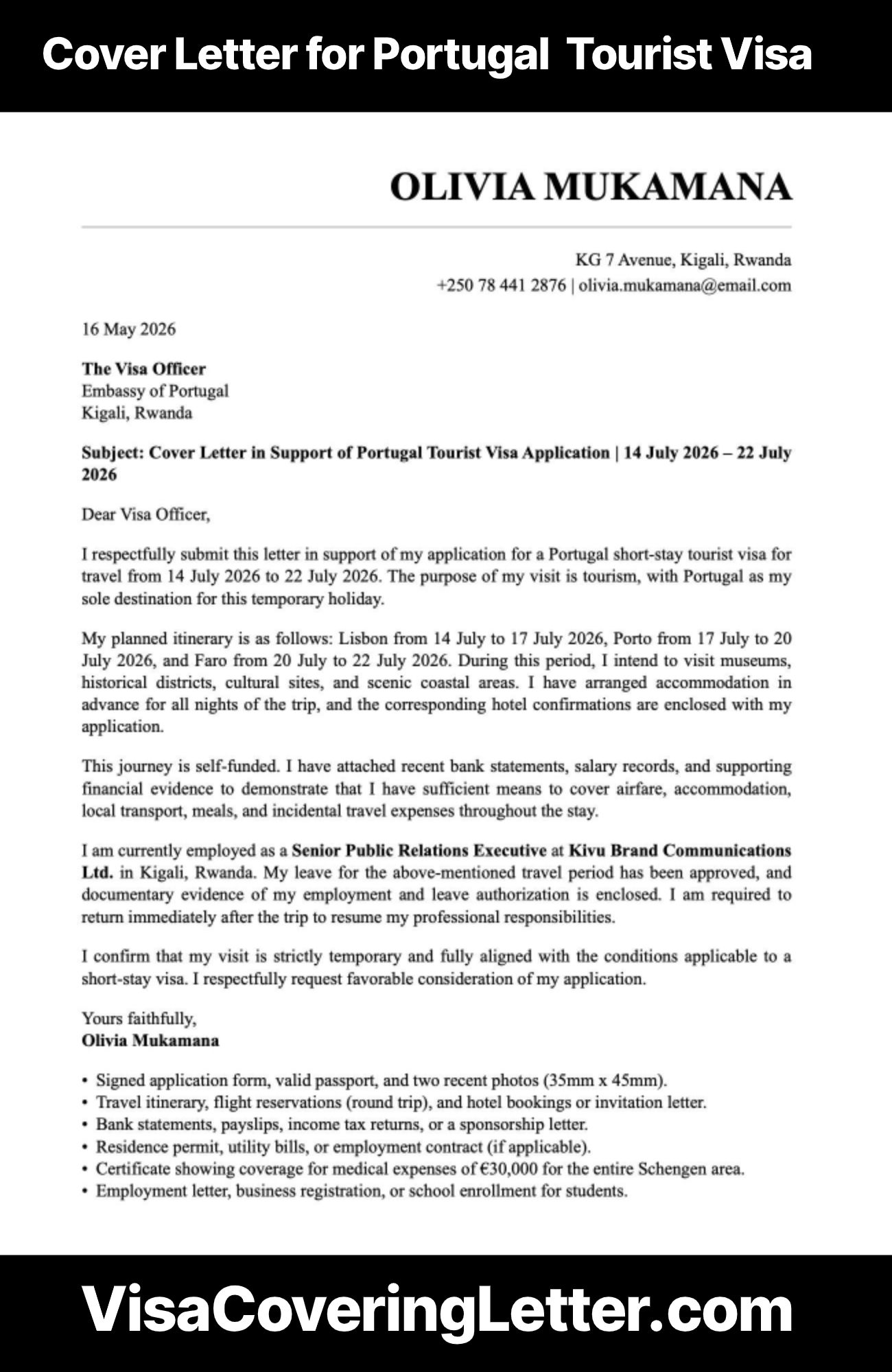 cover-letter-for-portugal-tourist-visa