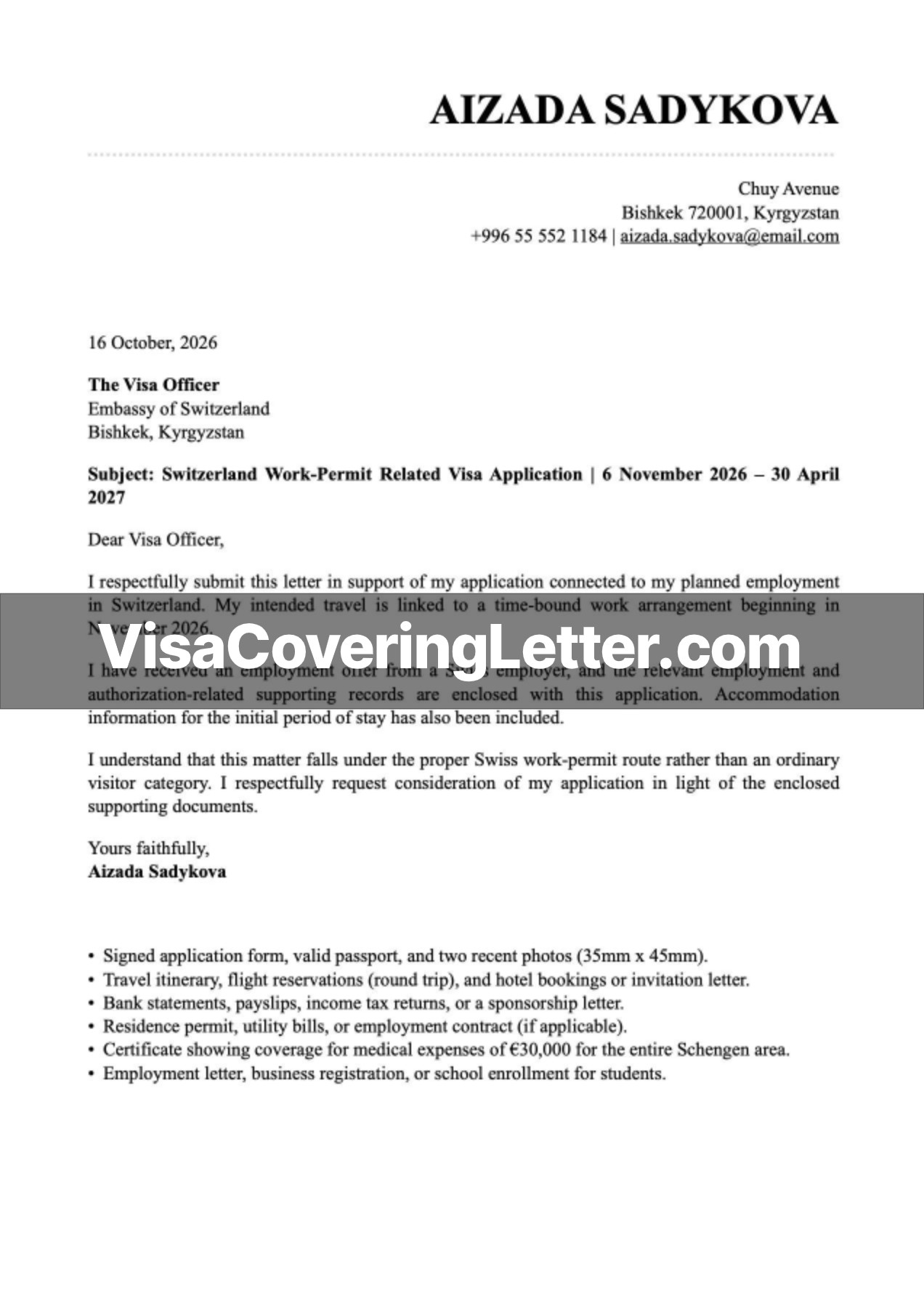 cover-letter-for-switzerland-work-visa