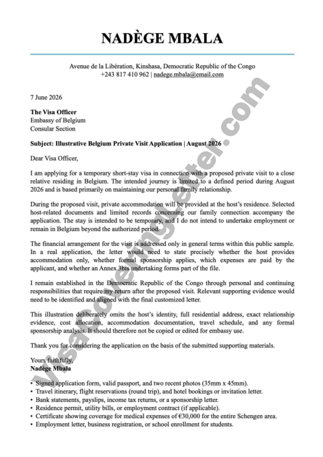 cover-letter-sample-for-belgium-visit-visa