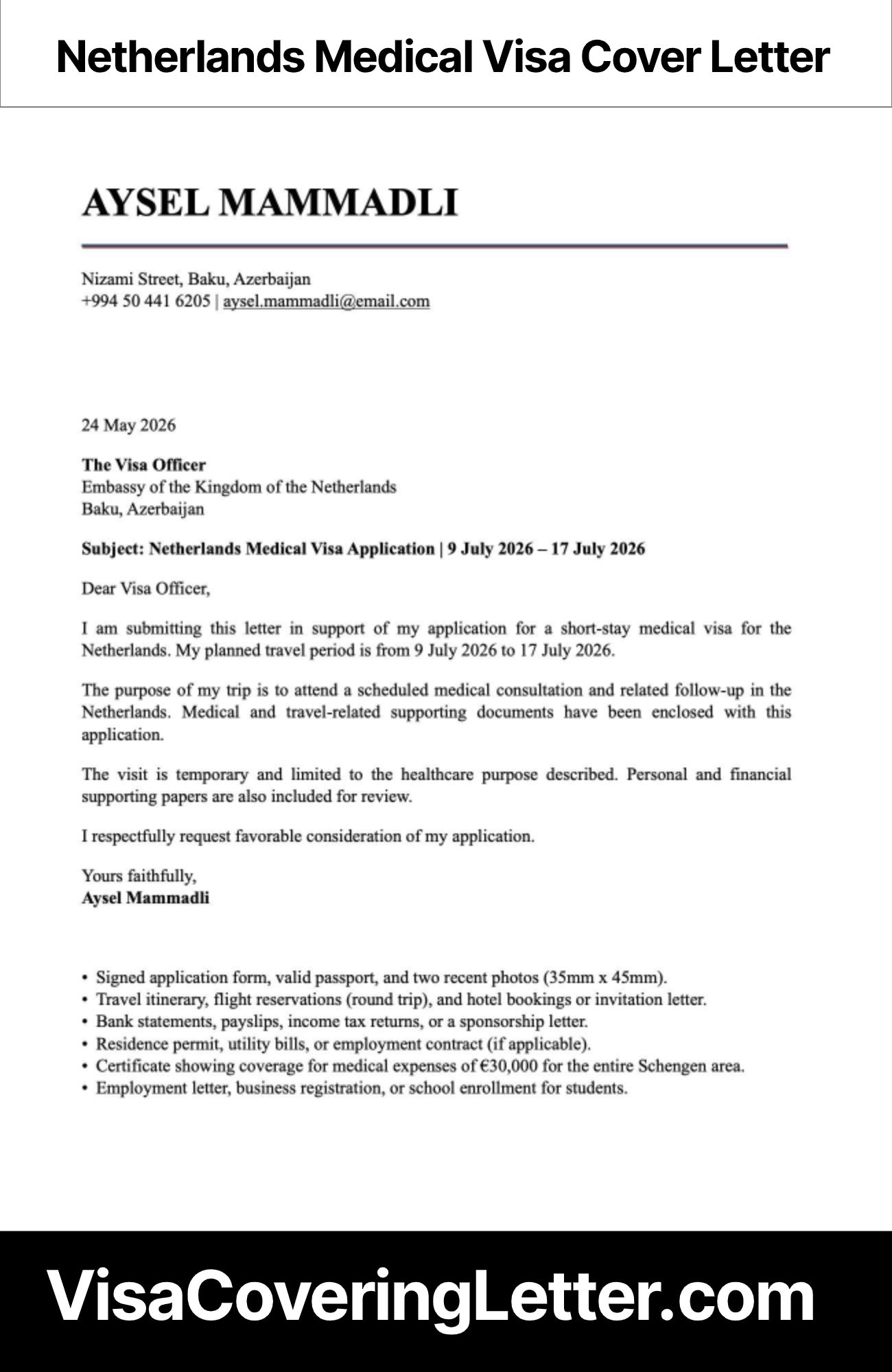 netherlands-medical-visa-cover-letter-sample