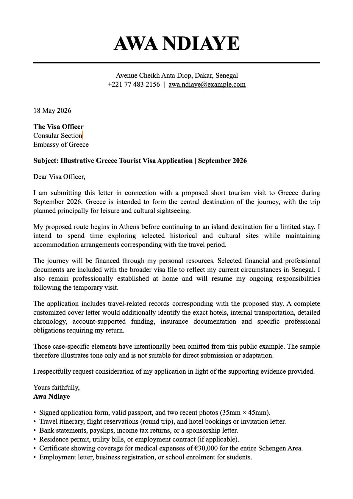cover-letter-sample-for-greece-tourist-visa