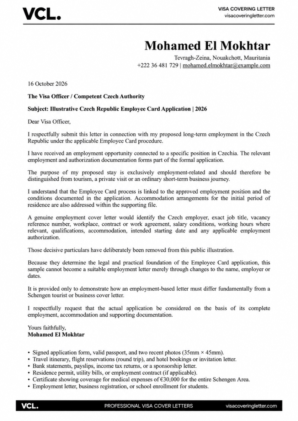 cover-letter-for-czech-republic-work-visa