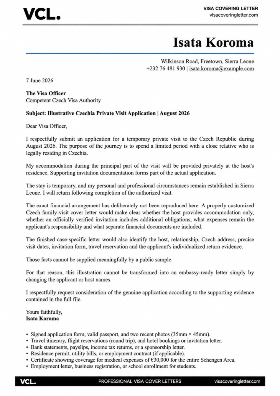 cover-letter-sample-for-czech-republic-visit-visa